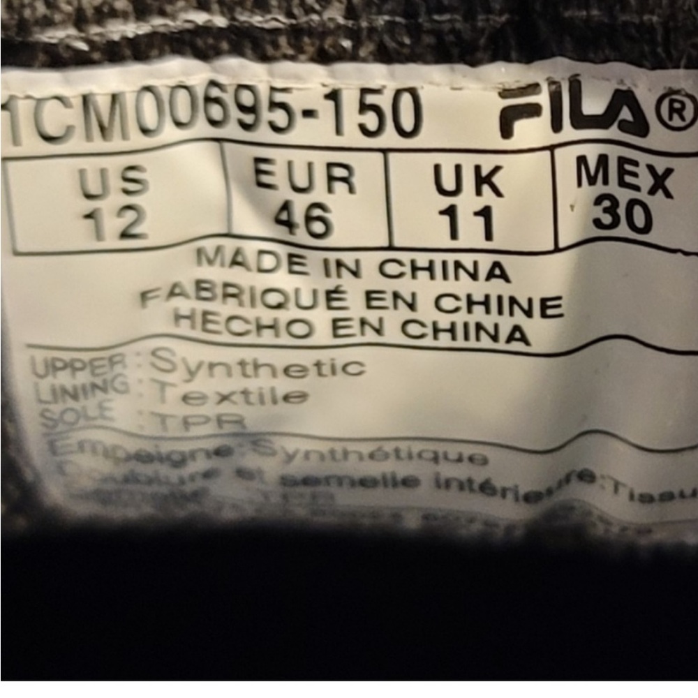 NWOT | Fila Sneakers- Men's Size 12 - Picture 7 of 7